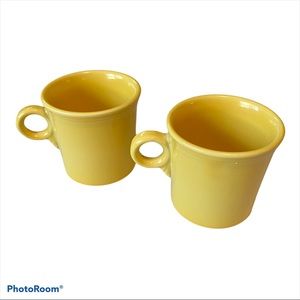 Fiesta Mug SUNFLOWER YELLOW Coffee Cups Set of 2